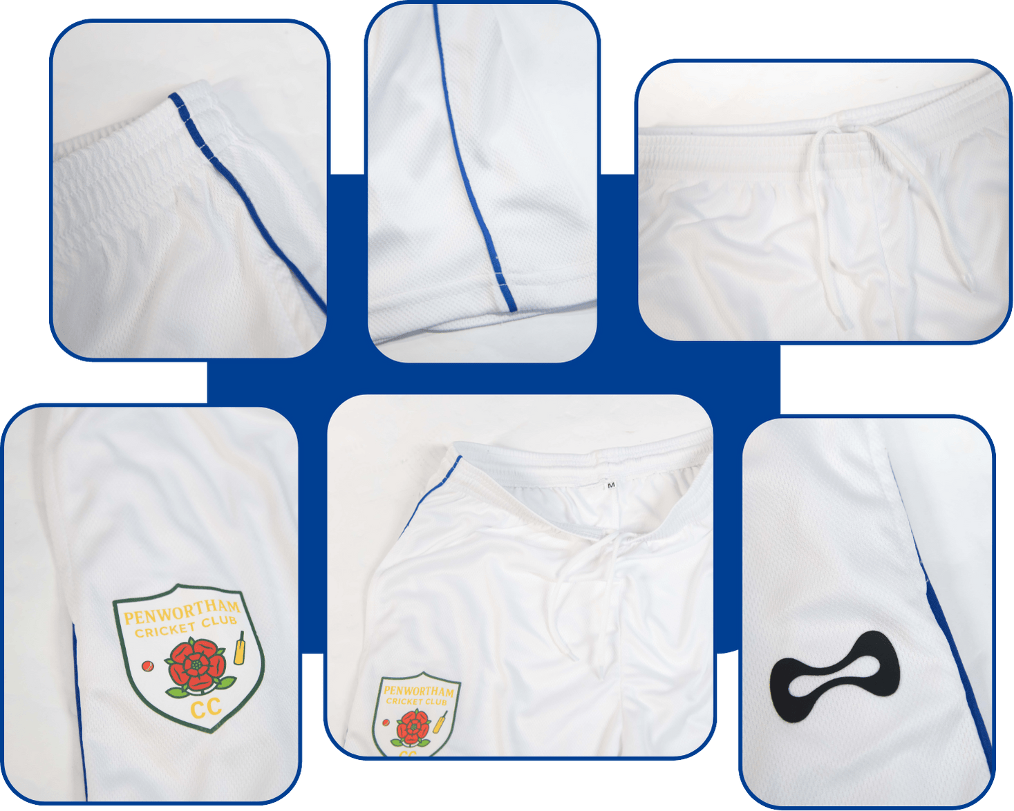 White Cricket Trousers detail